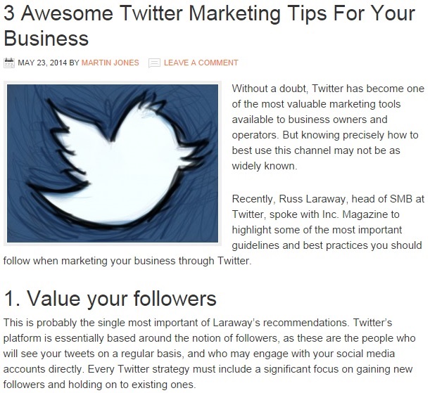 Awesome Twitter Marketing Tips