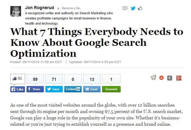 Google Search Optimization